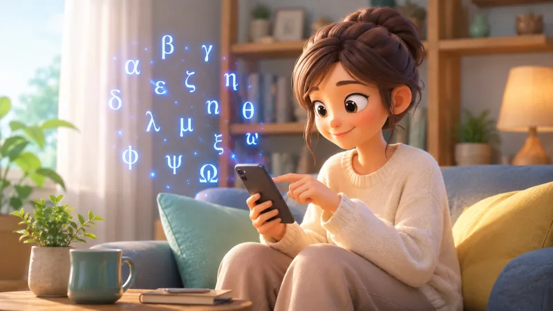 スマホでギリシャ文字を入力する基本的な方法