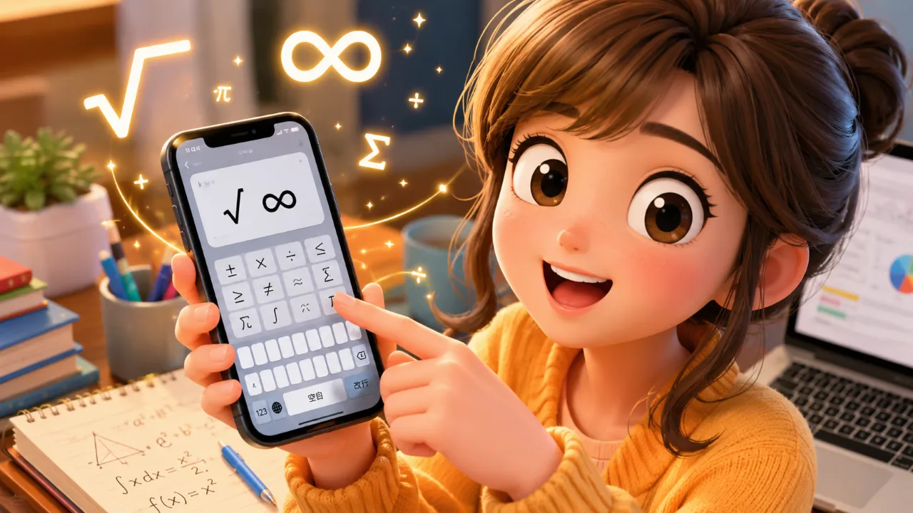 【2026年最新】スマホで数学記号を入力する方法！√・∞・≒・±・÷の出し方とコピペ一覧