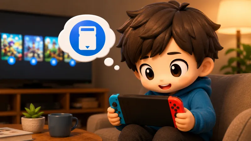 Nintendo Switchのソフトアイコンに青い表示が出るのはなぜ？