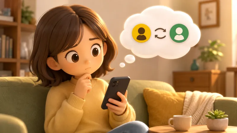 カカオトークのアカウント切り替えは相手に通知される?