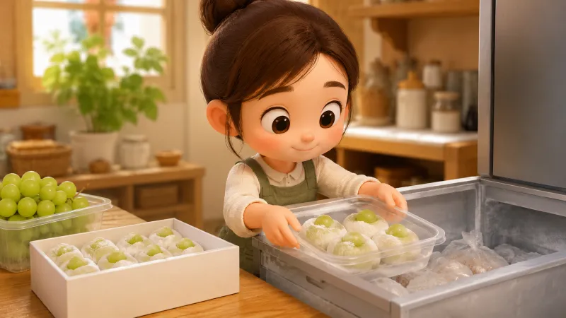 コストコのシャインマスカット大福は冷凍できる?