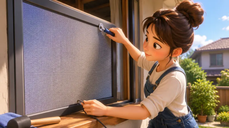 網戸をたるませずに張る5つのコツ