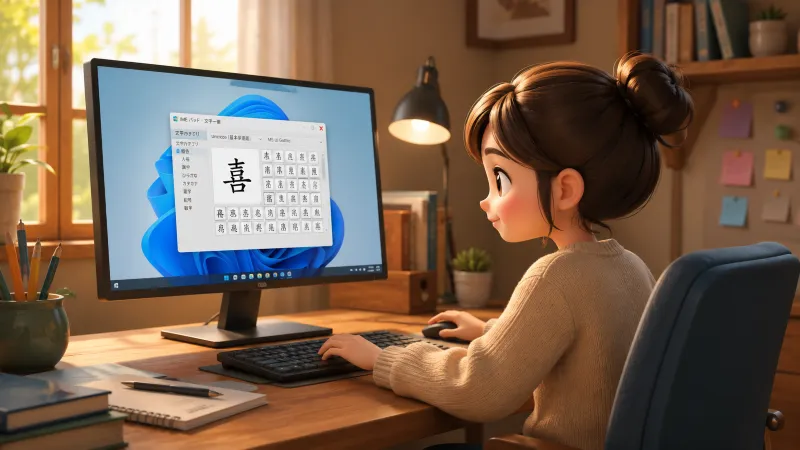 Windowsパソコンで「㐂」を入力する方法