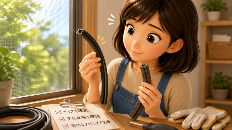 まとめ｜押さえゴムはサイズと劣化状態を確認して交換しよう