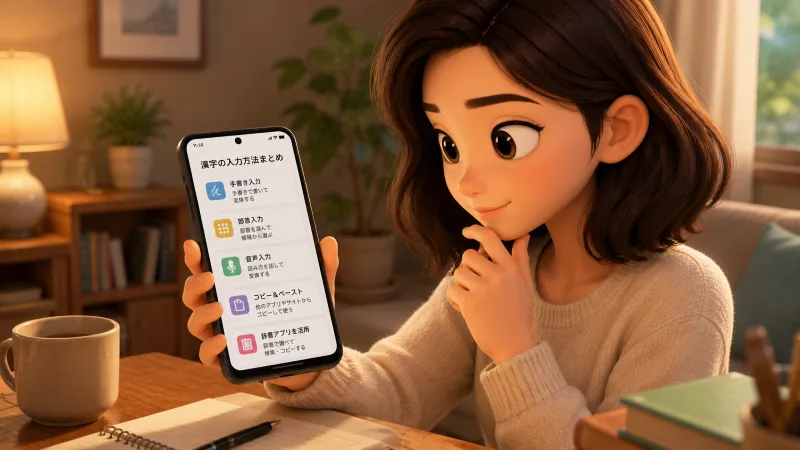 スマホで出てこない漢字の入力方法まとめ