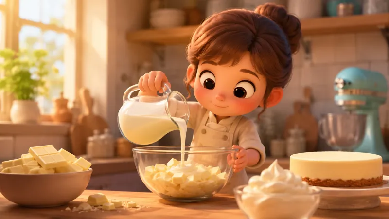 ホワイトチョコと生クリームの割合は用途によって変わる