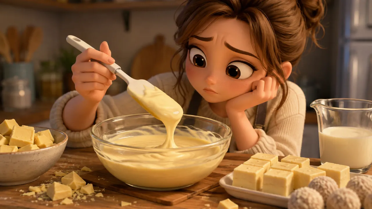 ホワイトチョコガナッシュが固まらない！冷やしてもゆるい原因と対処法
